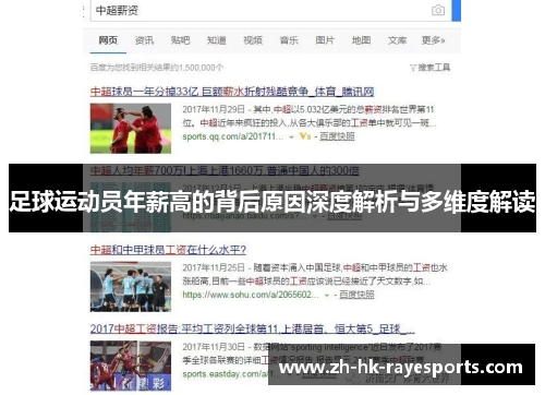 足球运动员年薪高的背后原因深度解析与多维度解读 足球运动员年薪高的背后原因深度解析与多维度解读